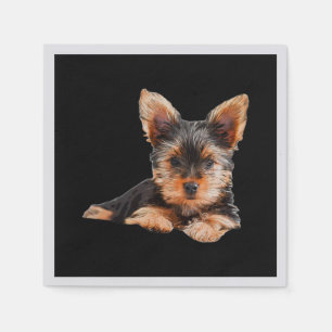Serviette En Papier Yorkshire terrier Yorkie Chien chiot