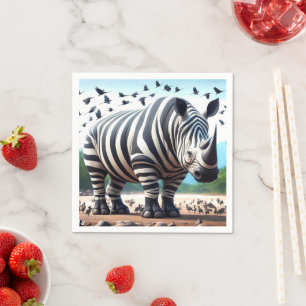Serviette En Papier Zebra Rhino