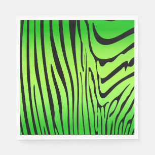 Serviette En Papier Zesty Zebra Green
