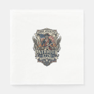 Serviette En Papier Zombie Patriotique Général Zombie Patriotique Apoc