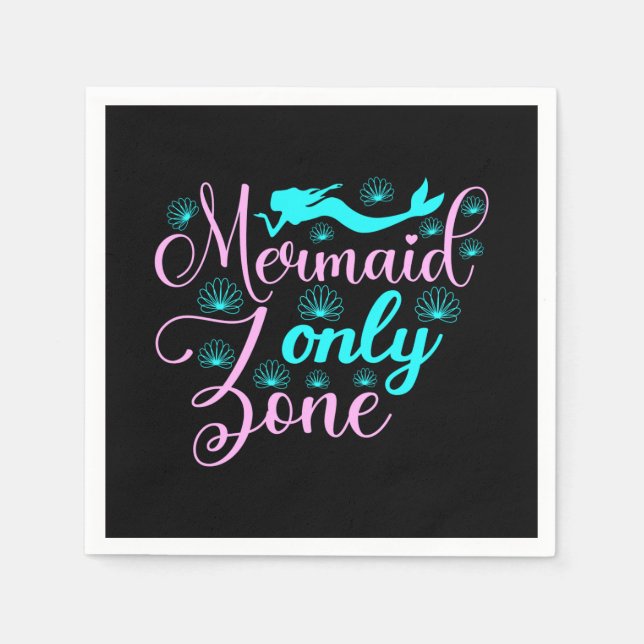 Serviette En Papier Zone Mermaid uniquement (Devant)