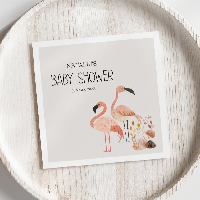 Serviette En Papier Zoo Safari Nursery Animaux Baby shower serviettes (Créateur téléchargé)