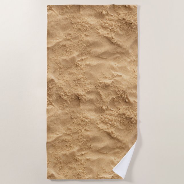 Serviette en texture de sable de plage - look hype (Devant)