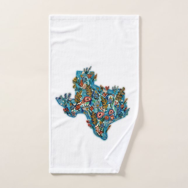 Serviette Fleur sauvage Texas (Serviette à main)