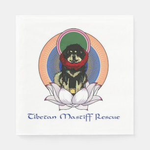 Serviette für tibetische Mastiff Rescue-Logos