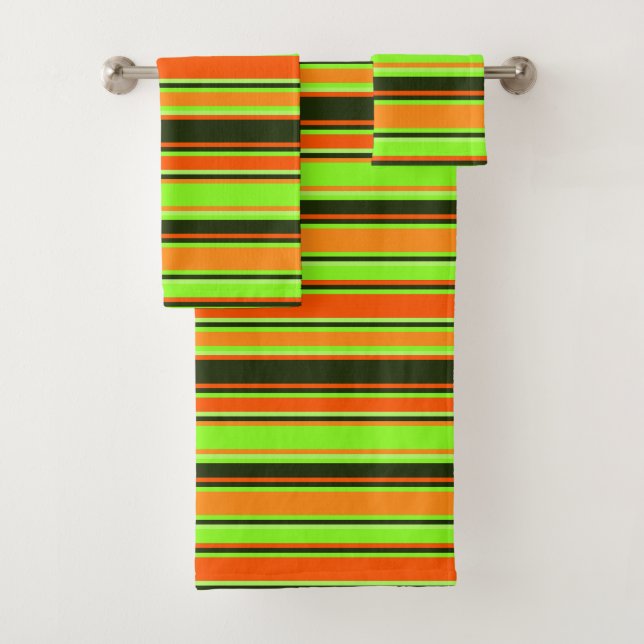 Serviette Gras, Orange, & Tangerine (En situation)