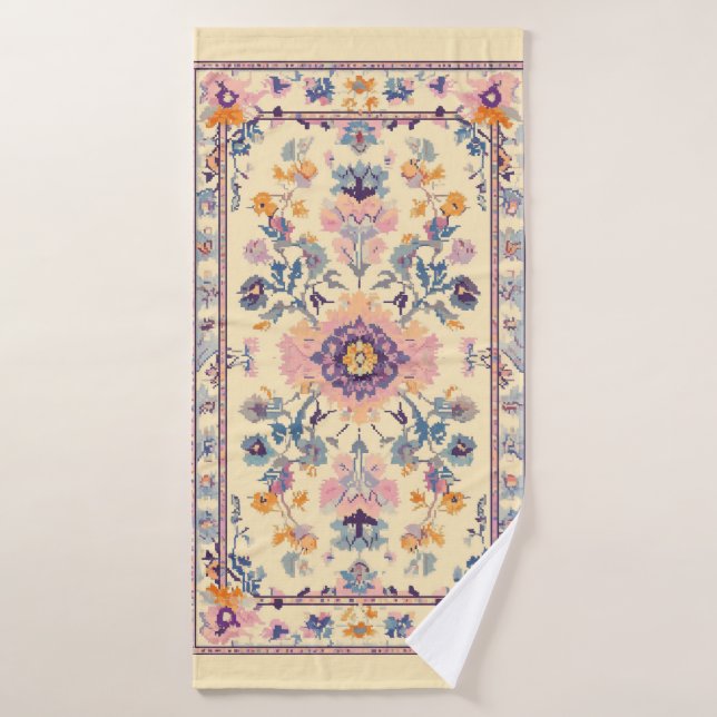 Serviette inspirée de la moquette persane (Serviette de bain)