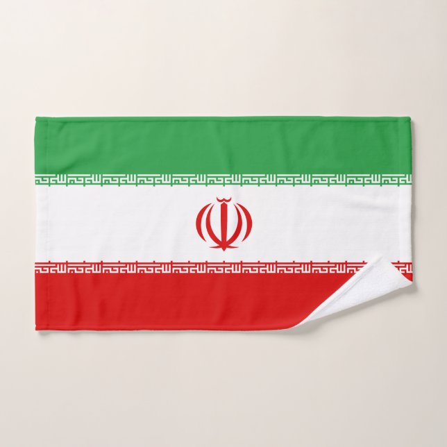 Serviette Iran Drapeau (Serviette à main)