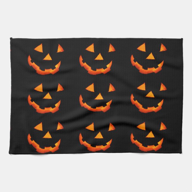 Serviette Jack-o'-Lantern (Horizontal)