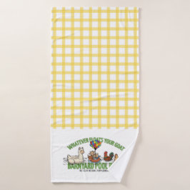 Serviette Jaune à Carreaux Tout Ce Qui Flotte Votr