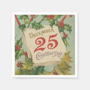 Serviette Jetable 25 décembre jour de Noël