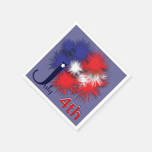 Serviette Jetable 4 juillet drapeau gonflé