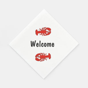 Serviette Jetable Accueil homard
