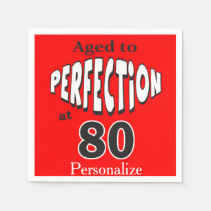 Serviette Jetable Âgé à la perfection au quatre-vingtième