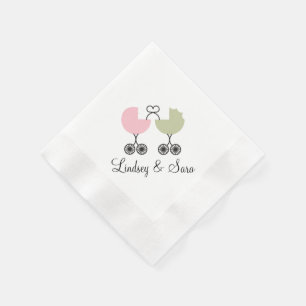 Serviette Jetable Aimez les serviettes communes de baby shower de