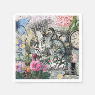 Serviette Jetable Alice Classique Merveilleux Dodo Art Tenniel