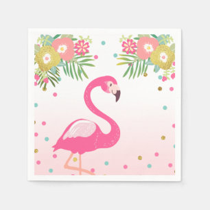 Serviette Jetable Aloha anniversaire tropical de serviettes de