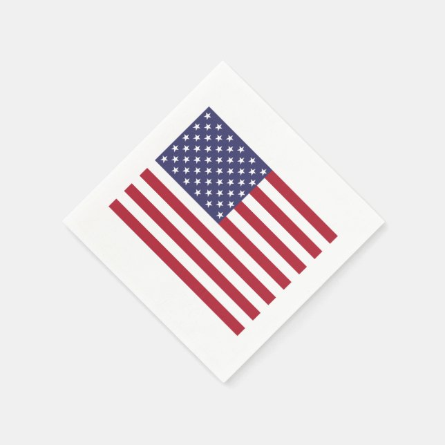 Serviette Jetable American Flag Theme Party Papier Napkins (Coin)