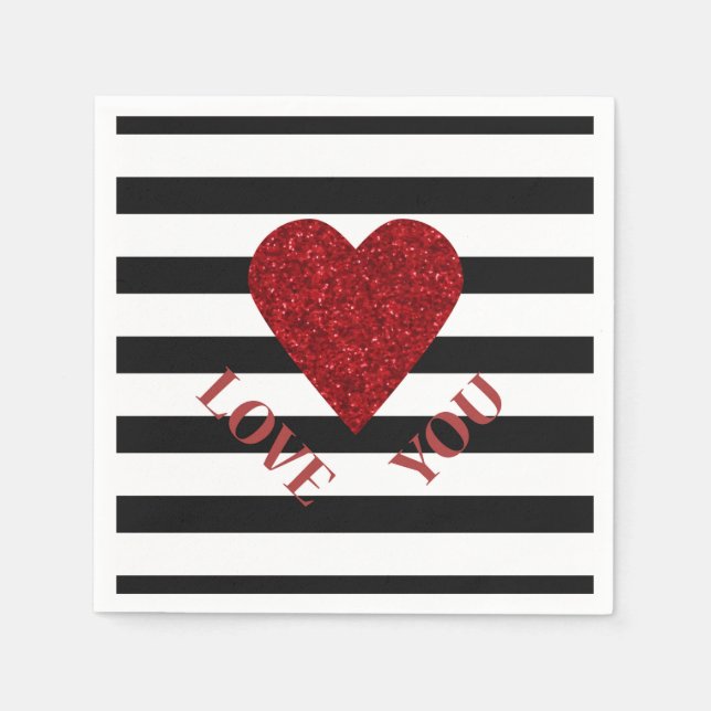 Serviette Jetable Amour (Devant)