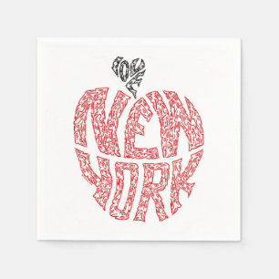 SERVIETTE JETABLE AMOUR NEW YORK