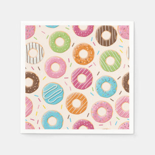 Serviette Jetable Amusant Donut