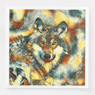 Serviette Jetable AnimalArt_Wolf_20170601_by_JAMColors