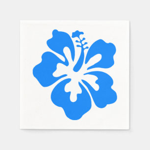 Serviette Jetable Anniversaire hawaïen de Luau de fleur de ketmie
