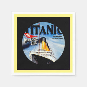 Serviette Jetable Annonce voyage Titanic RMS