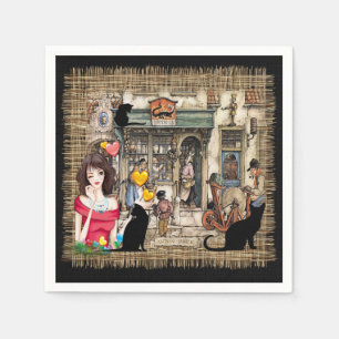 Serviette Jetable Anton Pieck - Magasin de chimiste