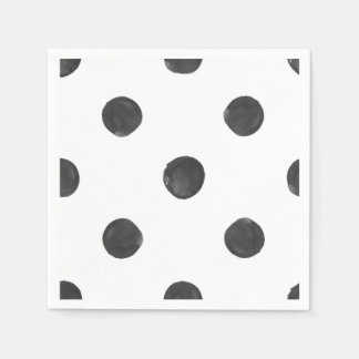 Serviette Jetable Aquarelle Polka Dot