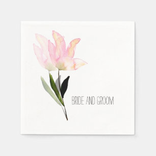Serviette Jetable Aquarelle tellement belle florale