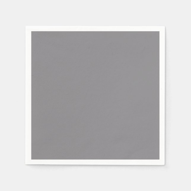 Serviette Jetable Arrière - plan couleur gris Titane Tendance (Devant)
