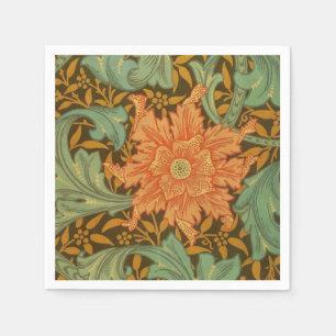 Serviette Jetable Art simple Nouveau de motif de tige de William