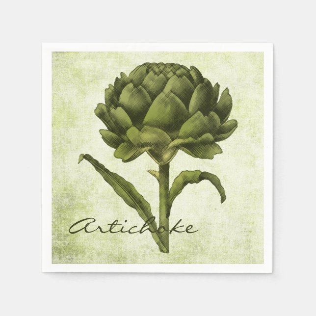 Serviette Jetable Artichoke vintage (Devant)