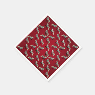 Serviette Jetable Astrid en rouge