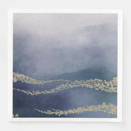 Serviette Jetable Awash Elegant Aquarelle dans le Mariage Surf