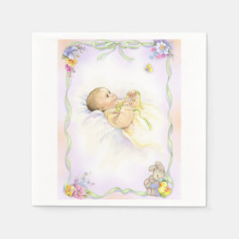Serviette Jetable Baby infant baptism christendesign