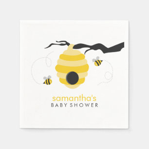 Serviette Jetable Baby shower des abeilles