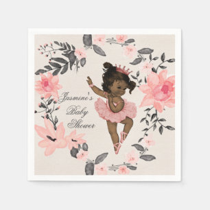 Serviette Jetable Baby shower ethnique de guirlande d'aquarelle de