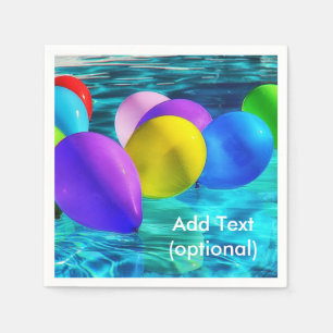 Serviette Jetable Ballons dans Piscine Papier de Piscine serviettes