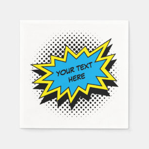 Serviette Jetable Bande dessinée Superhero Style Party