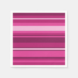 Serviette Jetable Bandes de Fuschia