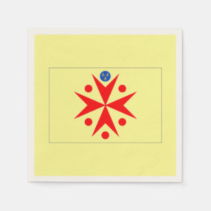 Serviette Jetable Bannière Grand-Duché de Toscane - jaune