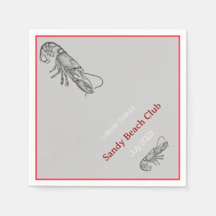 Serviette Jetable Barbecue de homard