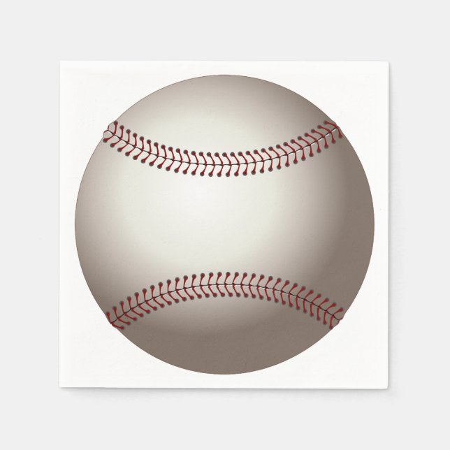 Serviette Jetable Baseball (Devant)