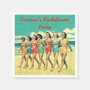 Serviette Jetable Beach Bachelorette Party soirée cocktails serviett