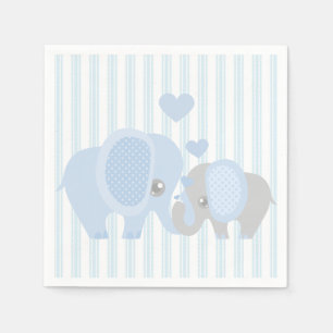 Serviette Jetable Beau bébé garçon bleu éléphant