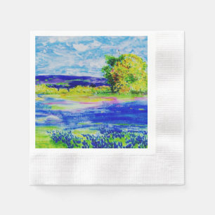 Serviette Jetable beaux bluebonnets