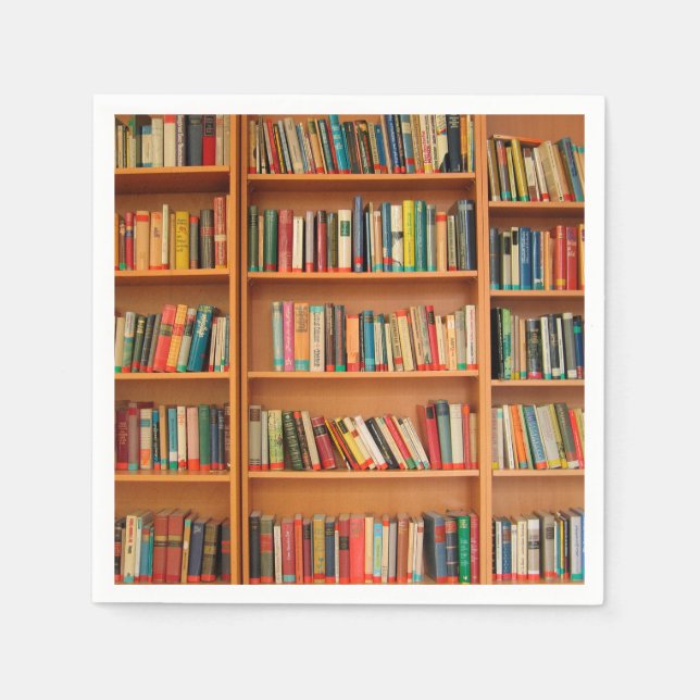 Serviette Jetable Bibliothèque Livres Librairie Vêtements de livres  (Devant)