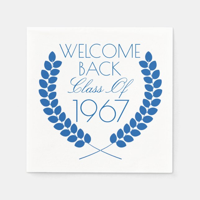 Serviette Jetable Bienvenue Classe de retour (Devant)